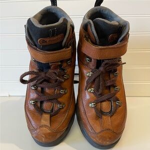 DR COMFORT Ranger 9.5W Leather Chestnut Brown Diabetic Hiking Boots Men's